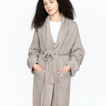 Jones Sweater Coat in Mushroom with belt