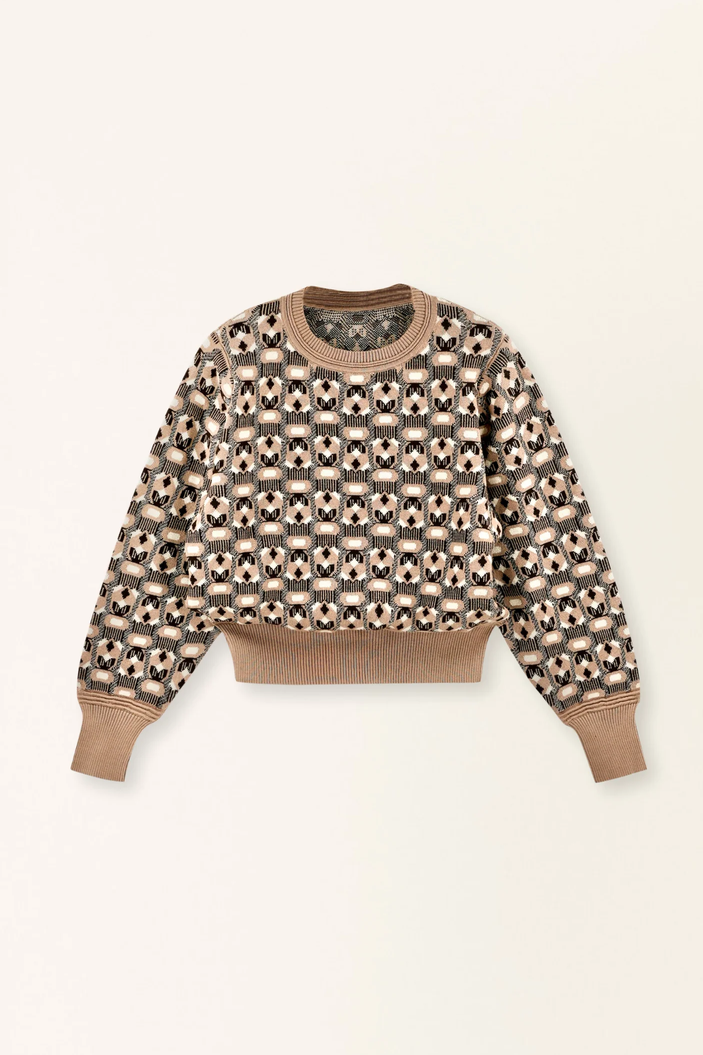 Bozeman Pullover - Milkweed Coeur Jacquard