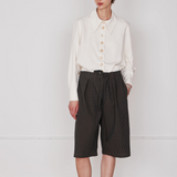 Scottie Culottes - Black & Camel Gingham