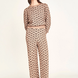 Dover Knit Pant - Milkweed Coeur Jacquard