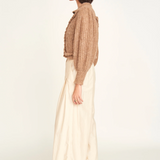 Moritz Embroidered Cardigan - Brownie