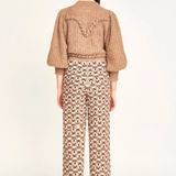 Dover Knit Pant - Milkweed Coeur Jacquard