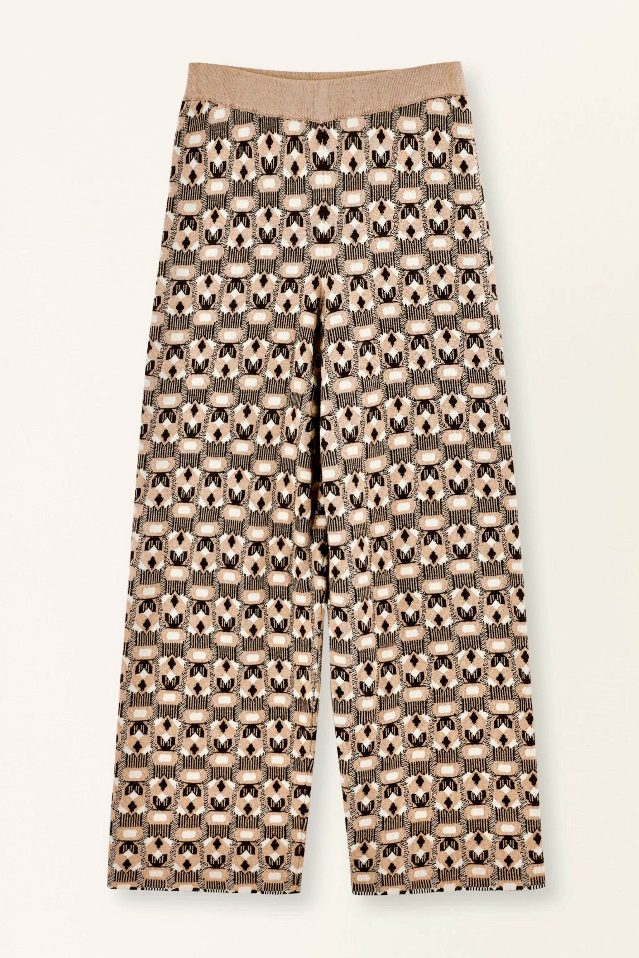 Dover Knit Pant - Milkweed Coeur Jacquard