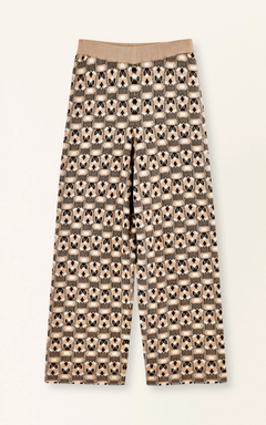 Dover Knit Pant - Milkweed Coeur Jacquard