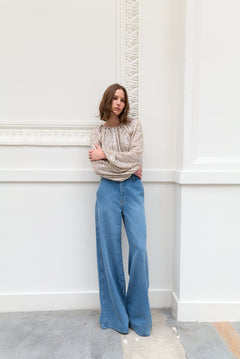 Ava Shirt - Nude Sparkle