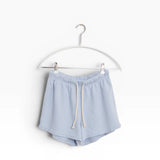 Layla French Terry Sweat Short - Powder Blue