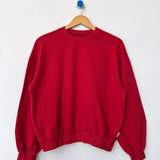 French Terry Core Sweatshirt - Red Tulip