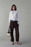 Cooper Shirt - White Poplin styled with full outfit 