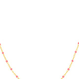 14K Enamel Bead Piatto Chain Necklace