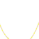 14K Enamel Bead Piatto Chain Necklace
