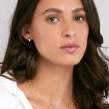 14K Enamel Bead Piatto Chain Necklace