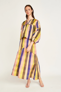 Silverton Blouse - Citron Plaid