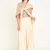 Lecce Wide Leg Pant - Alabaster