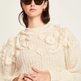 Moritz Embroidered Pullover - Alabaster