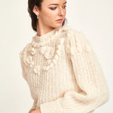 Moritz Embroidered Pullover - Alabaster