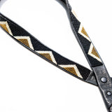 Midnight Triangle Beaded Fringe Bolo