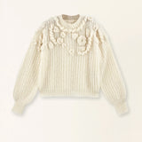 Moritz Embroidered Pullover - Alabaster