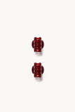 No. 1 Claw Clip Set - Bordeaux view of back side of prongs on clip 