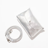 Kaanapali Crossbody - Silver Metallic Aniline Leather