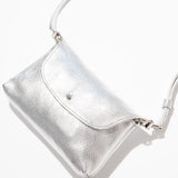 Kaanapali Crossbody - Silver Metallic Aniline Leather