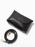 Kaanapali Crossbody - Black Metallic Aniline Leather