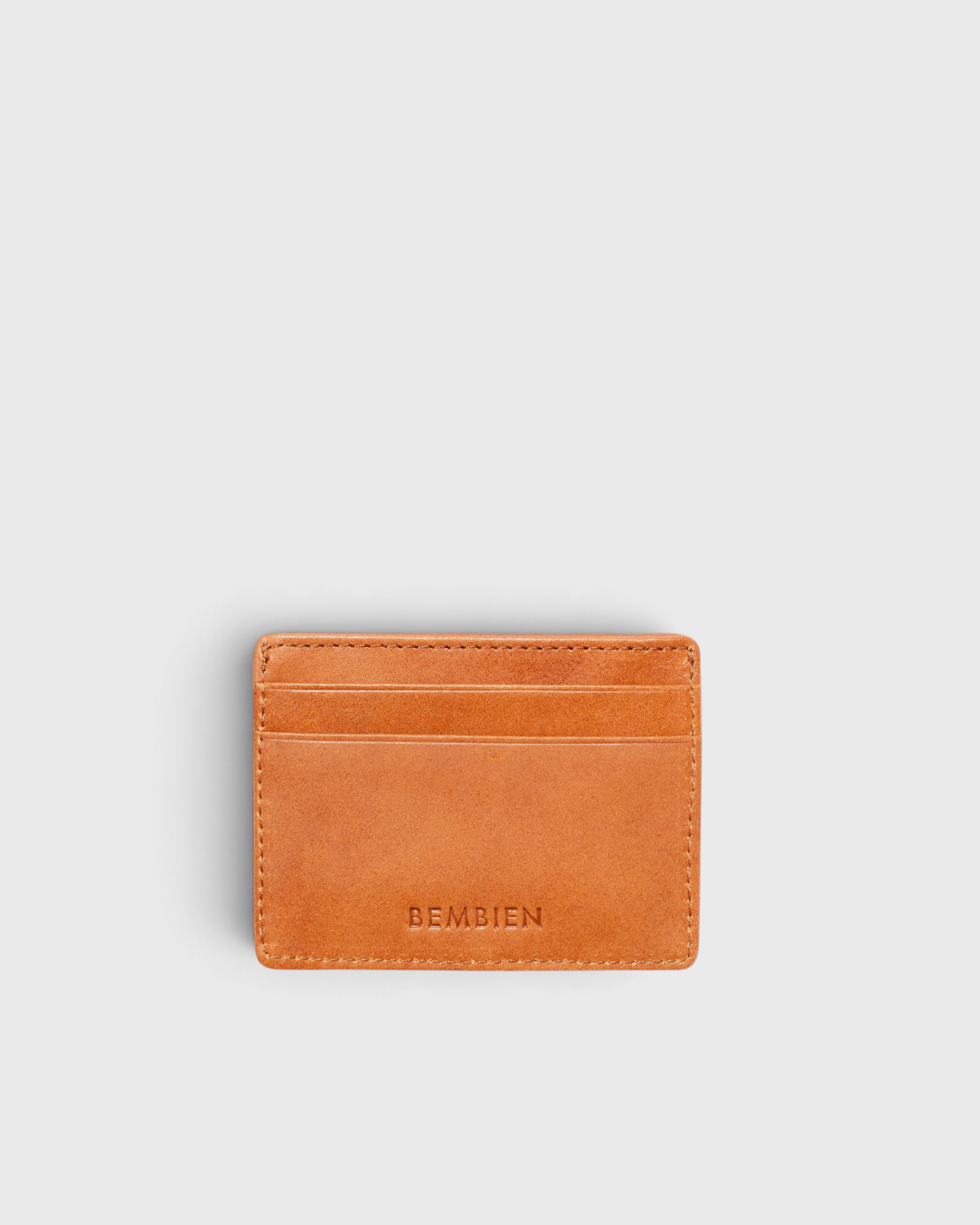 Nico Card Case - Caramel x Sienna Check — view 2