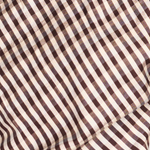 MIRTH Marais Silk Top in Shadowline Plaid — close detail of the Shadowline Plaid silk