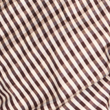 MIRTH Marais Silk Top in Shadowline Plaid — close detail of the Shadowline Plaid silk
