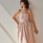 Beth Dress - Pink Stripes on model