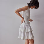 Emilia Dress - White on model