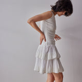 Emilia Dress - White on model
