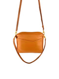 Front view hanging of Rome Crossbody - Maple Pebble Leather