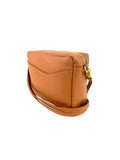 Side view of Rome Crossbody - Maple Pebble Leather