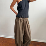 Deiji Studios Balloon Pant in Garden Check - styled