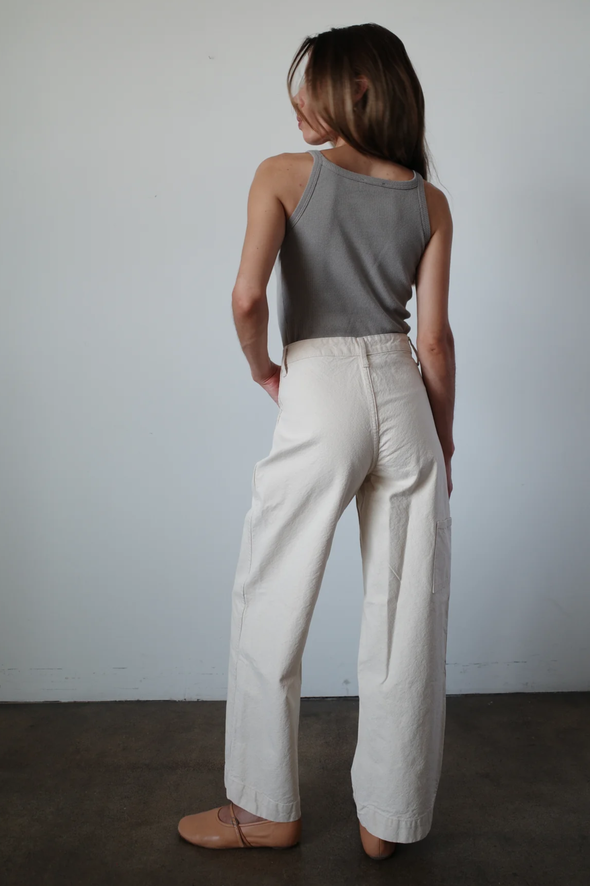 Isa Pant - Bone back view of pant