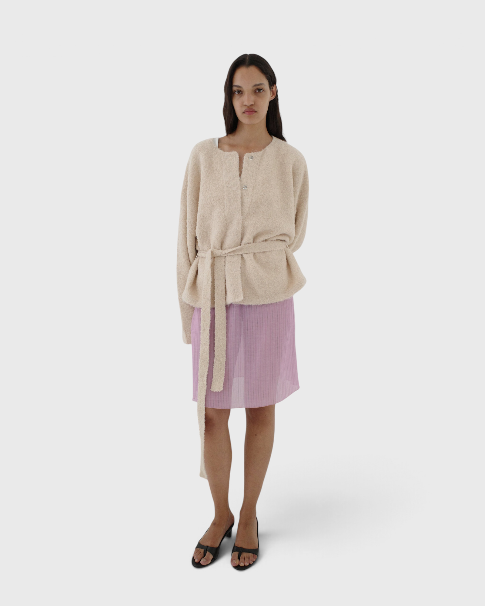 Deiji Studios Pod Knit in Oat - campaign image