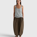 Deiji Studios Balloon Pant in Garden Check - front view