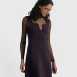 SISA Silk Tulle Beatle in Eggplant