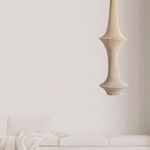Saint III Crochet Pendant Lamp in Soft White in space