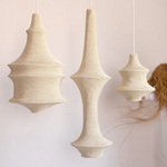 Saint III Crochet Pendant Lamp in Soft White with saint I and saint IV
