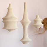 Saint III Crochet Pendant Lamp in Soft White with saint I and saint IV