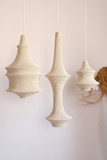 Saint III Crochet Pendant Lamp in Soft White with saint I and saint IV