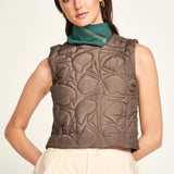Santanyi Quilted Vest - Walnut Jurassic