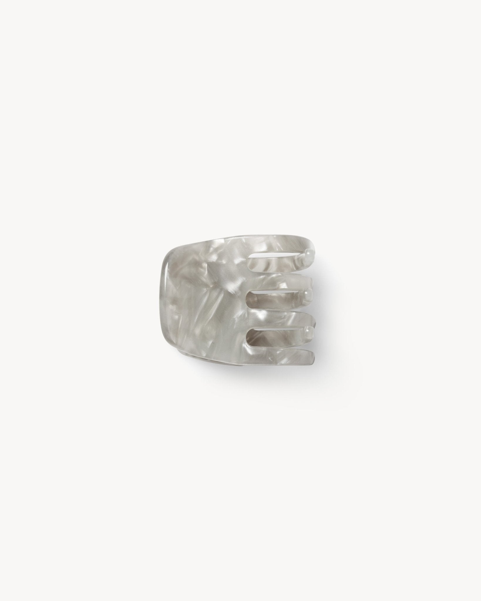 Grey clip on a white background