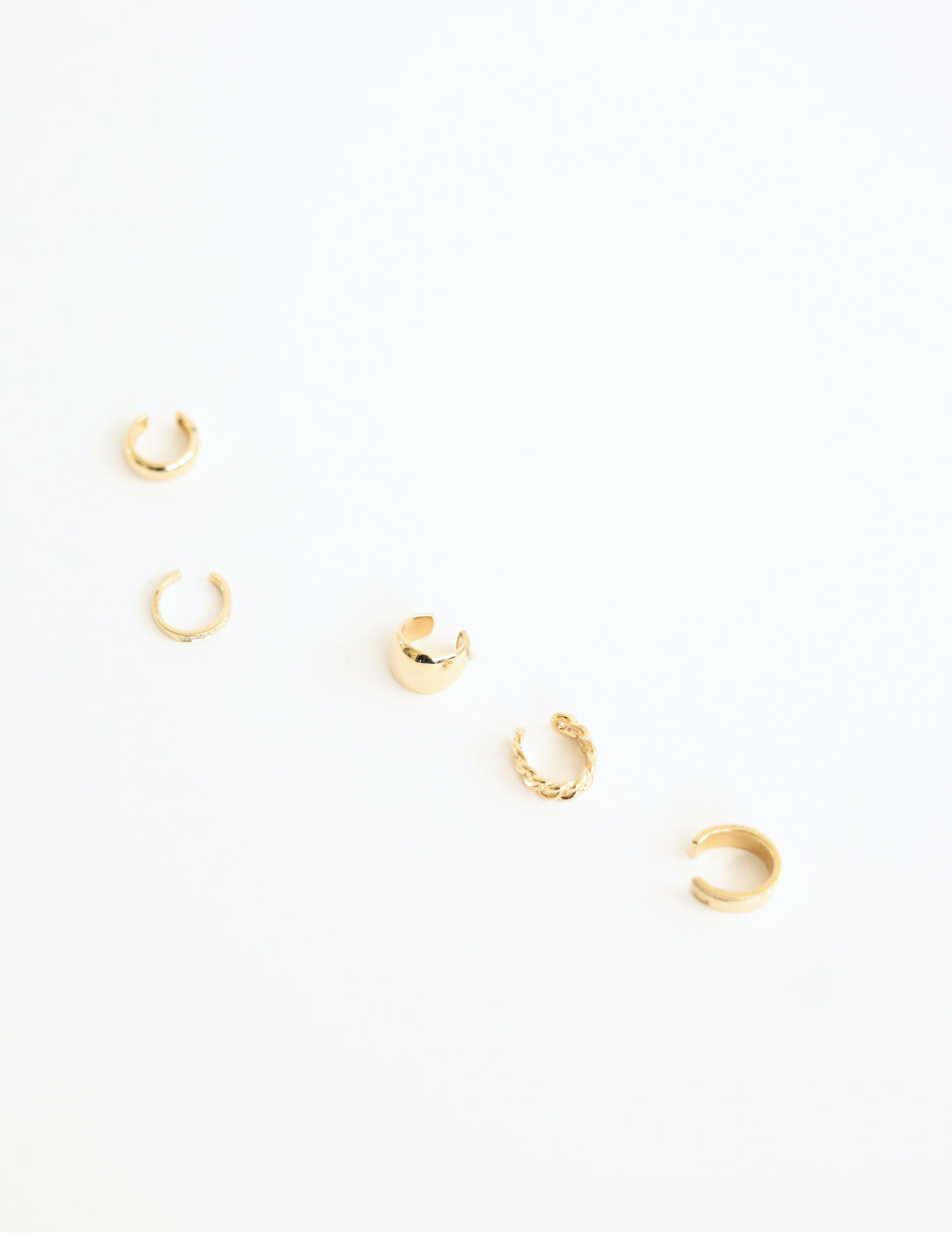 14K Solid Gold Ear Cuff
