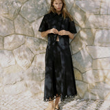 Embroidered Short Sleeve Shirt - Black