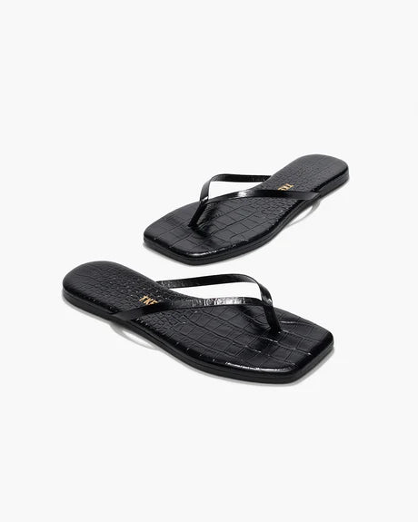 Square Toe Lily Croc Flip Flop Sandal