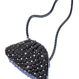 Strass Mini Game Clutch - Black