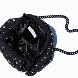 Strass Mini Game Clutch - Black