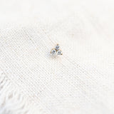 14K Triangle Studs
